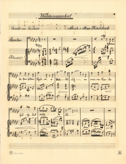 Waldeinsamkeit, Gedicht von Leuthold, (undatiert) Werk von Max Kirchbach; Nachlass Max Kirchbach (1872 - 1927), Faksimile, PDF, 8 Seite.