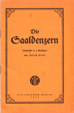 Joseph Stoll - Die Saaldenzern - 1927